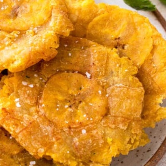 Green Plantains (Tostones).
