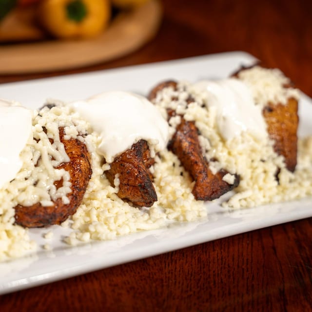 Sweet Plantains with Cheese (Maduros con Queso).